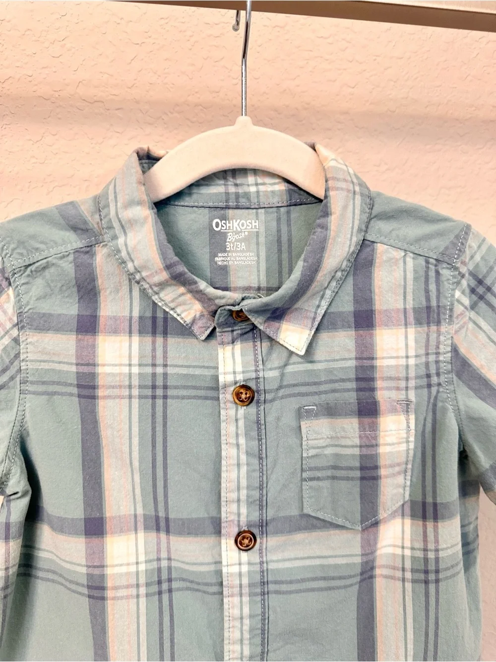 Toddler Boy Short Sleeve Button Up Shirt